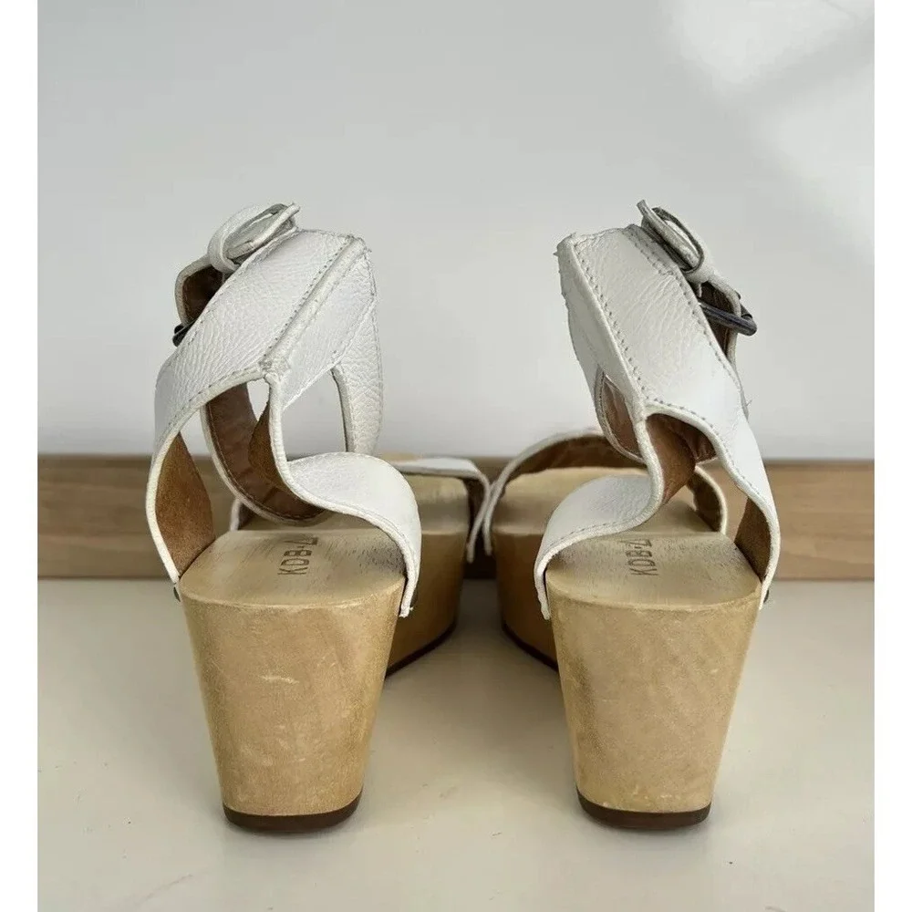 Kelsi Dagger Brooklyn Pietra‎ Wedges / Wood & Leather / Women's Size 7